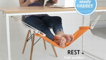 "Fuut" - hamak dla stóp. Projekt: Connect Design niezły gadżet, ciekawy gadżet, odpoczynek dla stóp, stopy odpoczywają, design
