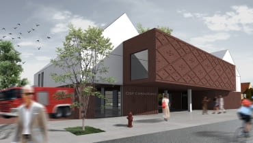 Nowa siedziba Ochotniczej Straży Pożarnej oraz Klub Samorządowy w Chrząstowicach - projekt dyplomowy Nowa siedziba Ochotniczej Straży Pożarnej oraz Klub Samorządowy w Chrząstowicach - projekt dyplomowy
