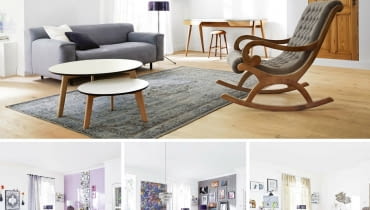 Salon urządzony na trzy sposoby Salon urządzony na trzy sposoby