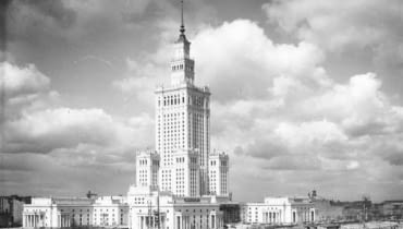 Pałac Kultury i Nauki w 1955 roku Pałac Kultury i Nauki w 1955 roku