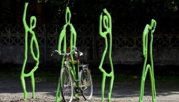 Rowerowy stojak w Poznaniu rowerowy stojak w Poznaniu