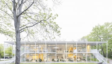 Pawilon naukowy na kampusie Uniwersytetu Technicznego w Brunszwiku (Niemcy). Proj. Gustav Düsing i Max Hacke Lemmart Pawilon naukowy na kampusie Uniwersytetu Technicznego w Brunszwiku (Niemcy). Proj. Gustav Düsing i Max Hacke Lemmart