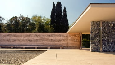 Pawilon w Barcelonie, proj. Mies van der Rohe, 1929 rok Pawilon w Barcelonie, proj. Mies van der Rohe, 1929 rok