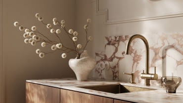 Kuchnia PK9062 Marmur Sienna Woodeco Kuchnia PK9062 Marmur Sienna Woodeco