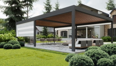 Pergola SKYVI ONE - DWUNAWOWA POPRZECZNA WOLNOSTOJACA Pergola SKYVI ONE - DWUNAWOWA POPRZECZNA WOLNOSTOJACA