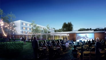 Centrum Aktywizacji Społecznej w Koziegłowach - kino plenerowe Centrum Aktywizacji Społecznej w Koziegłowach