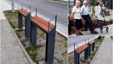 Przysiadaki w Gdyni W Gdyni pojawiły się nowe meble miejskie - przysiadki