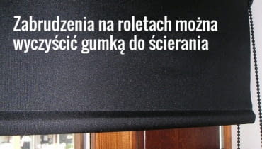 Powierzchnia rolety jest zabezpieczona specjalną apreturą - dlatego nie można prać rolet, ani ich prasować