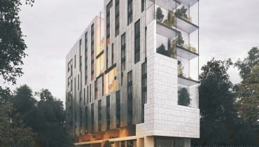 Wizualizacja nowego budynku wielofunkcyjnego Akademii Marynarki Wojennej