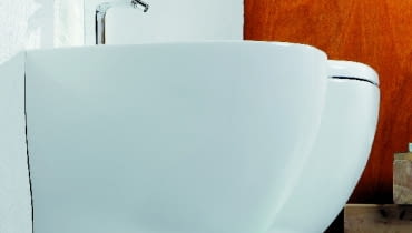 Bidet i sedes stojący ze spłuczką podtynkową Bidet i sedes stojący ze spłuczką podtynkową