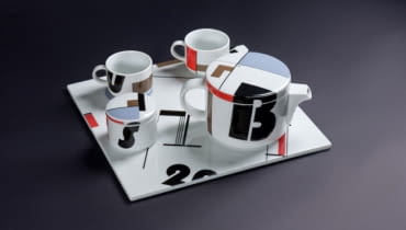 Zestaw kawowy 'Bauhaus memory'. Proj. Marek Cecuła Zestaw kawowy 'Bauhaus memory'. Proj. Marek Cecuła