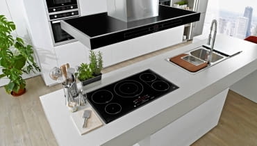 Płyta indukcyjna IRS 953, szer. 90 cm, panel dotykowy, 5 pól, 9 poziomów mocy, 9 funkcji, 3399 zł, Teka Płyta indukcyjna IRS 953, Teka