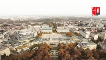 Koncepcja odbudowy Pałacu Saskiego i Pałacu Brühla. Proj. WXCA Koncepcja odbudowy Pałacu Saskiego i Pałacu Brühla. Proj. WXCA