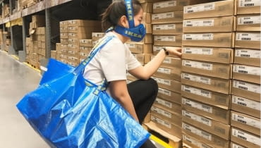 Przeróbka torby FRAKTA IKEA Przeróbka torby FRAKTA IKEA