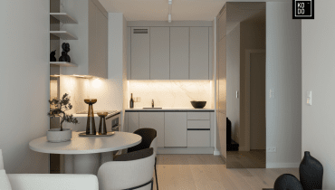 Dwupokojowe mieszkanie w szarościach