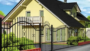 Przęsło Tola produkowane maszynowo z gotowych stalowych elementów malowanych proszkowo, wys. 130 cm, szer. 200 cm, 190 zł, Castorama