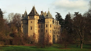 Zamek w Gołuchowie. Elewacja wczesnorenesansowa