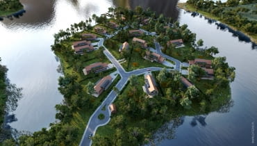 Osiedle na wyspie pod Pasymiem. Proj. Exterio Osiedle na wyspie pod Pasymiem. Proj. Exterio