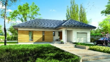 Elewacja frontowa "Domu na emeryturę" Elewacja frontowa "Domu na emeryturę"