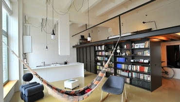 Mieszkanie w Wilnie; proj. Inblum mieszkanie w industrialnym stylu, loft, mieszkanie w stylu loft, mieszkanie w fabryce, mieszkanie w dawnej fabryce