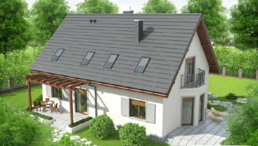 Projekt gotowy domu dwurodzinnego Raul, Pracownia Projektowa Archipelag projekt gotowy domu dwurodzinnego