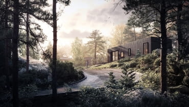 Drewniany dom modułowy od BXB studio Drewniany dom modułowy od BXB studio