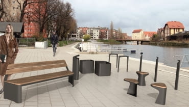 I nagroda (15 tys. zł brutto) - Igor Wiktorowicz i Małgorzata Knobloch (Gdańsk) Projekt miejskich mebli dla Gdańska