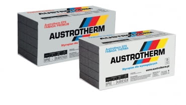 Szare styropiany Austrotherm Premium i Austrotherm  Therma trendy 2021 budownictwo budowa domu materiały budowlane materiały wykończeniowe energooszczędność izolacja termiczna współczynnik  U okna dachowe  okna połaciowe