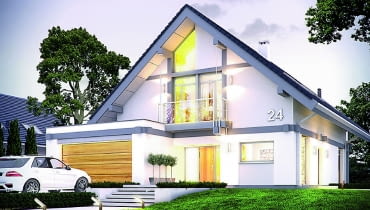 Wybór domu z użytkowym poddaszem jest czasami podyktowany koniecznością, np. wymogami planu miejscowego. Jeżeli mamy możliwość wyboru, warto jednak unikać takich rozwiązań. Bo niezwykle trudno trafić na udany projekt domu z poddaszem mieszkalnym.