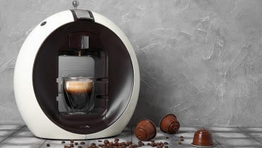 Biały ekspres do kawy