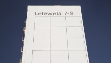 Nowa elewacja bloku w Gdyni przy ulicy Lelewela. Projekt Jacek Wielebski Stowarzyszenie Traffic Design Nowa elewacja bloku w Gdyni. Projekt Jacek Wielebski Stowarzyszenie Traffic Design