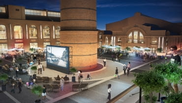 Bohema - Strefa Praga - plac z kominem. Bohema - Strefa Praga - plac z kominem.