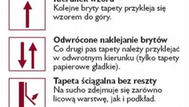 Oznaczenia tapet - część 3 Oznaczenia tapet - część 3