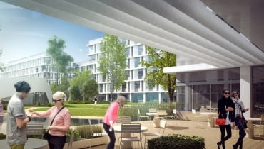 Tak mogłyby wyglądać biurowce na terenie gdańskiego Airport City. Koncepcja JSK Architekci. Tak mogłyby wyglądać biurowce na terenie gdańskiego Airport City. Koncepcja JSK Architekci.