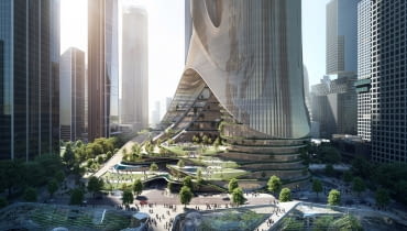 Tower C w Shenzen. Proj. Zaha Hadid Architects