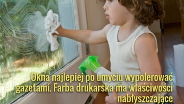 Przy myciu okien nie zapominajmy też o umyciu ram Przy myciu okien nie zapominajmy też o umyciu ram