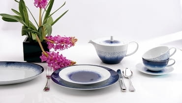 Duka: kolekcja Blue Rain. DUKA, blue rain, porcelana, naczynia, elegancka porcelana