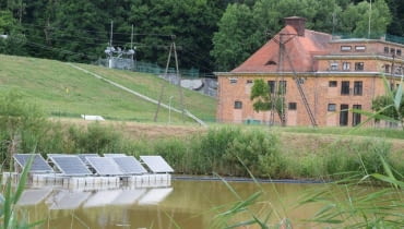 Pilotażowa instalacja  paneli fotowoltaicznych na wodzie Pilotażowa instalacja  paneli fotowoltaicznych na wodzie