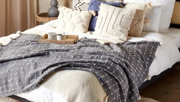 Koc YASAM Bawełna 125 x 150 cm Piaskowy Koc YASAM Bawełna 125 x 150 cm Piaskowy