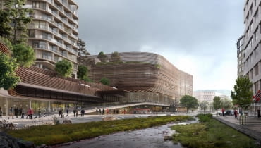 Projekt zabudowy dzielnicy Nygardstangen w Bergen Projekt zabudowy dzielnicy Nygardstangen w Bergen