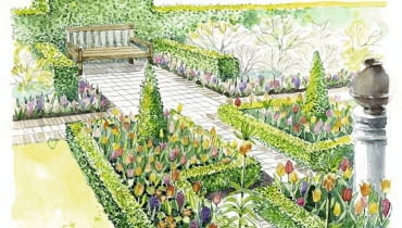 Wiosną rabaty geometryczne mogą zdobić rośliny sezonowe: begonie, żeniszki, pelargonie Wiosną rabaty geometryczne mogą zdobić rośliny sezonowe: begonie, żeniszki, pelargonie