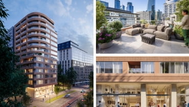 Flare przy ul. Grzybowskiej w Warszawie Flare przy ul. Grzybowskiej w Warszawie