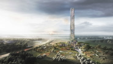Bestseller Tower w Brande (Dania) - najwyższy wieżowiec w Europie Zachodniej. Proj. Dorte Mandrup Arkitekter Bestseller Tower w Brande (Dania) - najwyższy wieżowiec w Europie Zachodniej. Proj. Dorte Mandrup Arkitekter