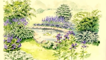 Projekt rabaty biało-niebieskiej Projekt rabaty biało-niebieskiej