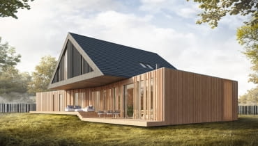 Podcieniowy Dom Audio-Widokowy - bryła