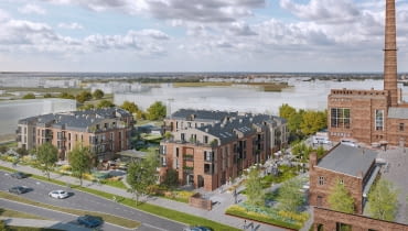 Cukrownia w Pruszczu Gdańskim. Etap 1 - widok od ul. Chopina Cukrownia w Pruszczu Gdańskim. Etap 1 - widok od ul. Chopina