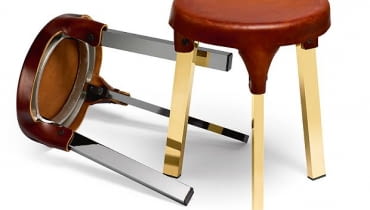 Stołki Stołki, skóra