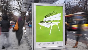 Autor plakatu: Adrian Gruszecki (nagroda główna) Plakaty w Warszawie