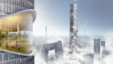 Airscraper - proj. Klaudia Gołaszewska i Marek Grodzicki. II miejsce w konkursie eVolo Skyscraper competition Airscraper - proj. Klaudia Gołaszewska i Marek Grodzicki. II miejsce w konkursie eVolo Skyscraper competition