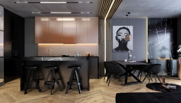 Marek Mróz - Miedziany loft, FertigDeska Chevron Dąb Country